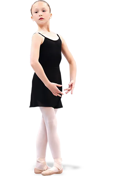 School Year Program ballet student standing in fifth position