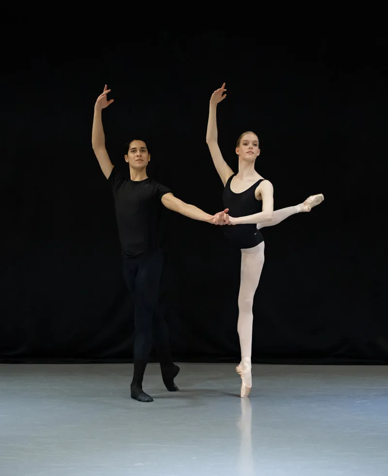 Two dancers from the school year program, Pre-Professional