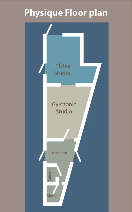 Physiques floor plan attached to Kansas School of Classical Ballet